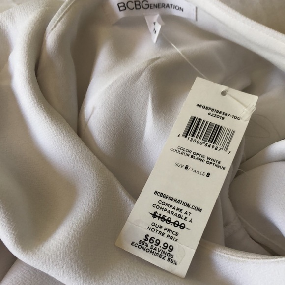 White  BCBGeneration formal midi dress - Picture 7 of 7